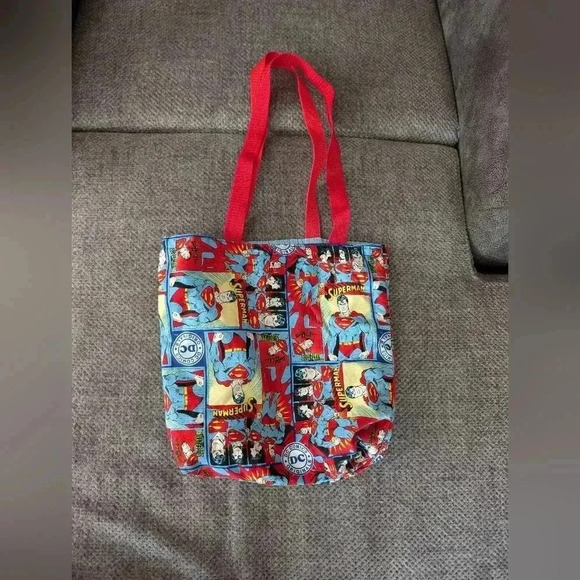 Handmade Handbags - Superman DC Comic Print Handmade Bag